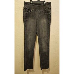 Jag Jeans Size 4 Slim Grey Pull On Tummy Tuck waistband